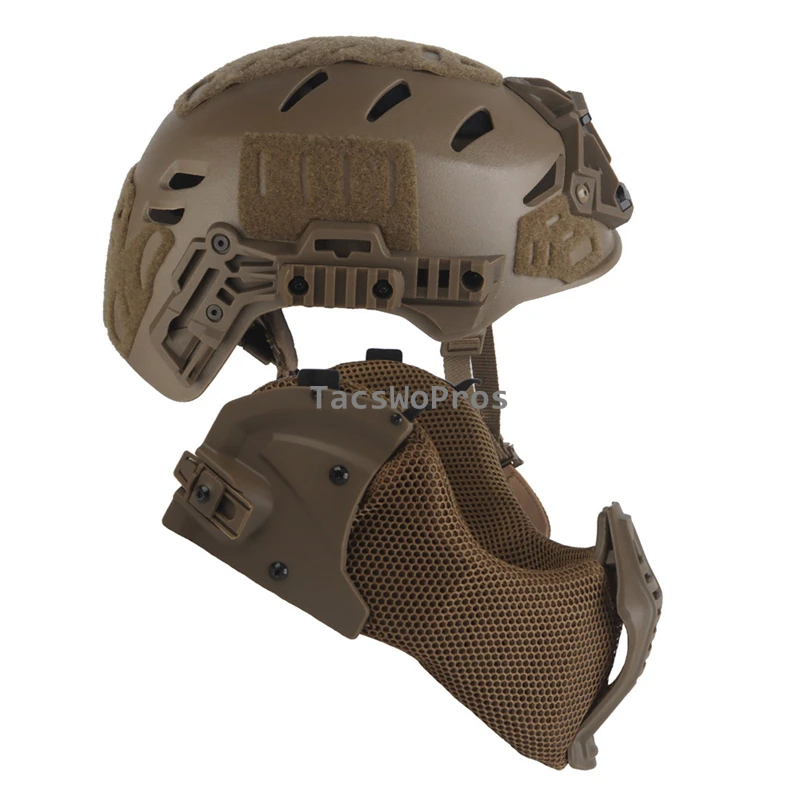 Wendy 3.0 casco táctico airsoft integral con máscara y gafas - imagen 3