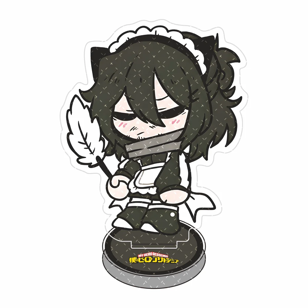 My Hero Academia 10cm Acryl-Standfigur Schlüsselanhänger Niedliches Dienstmädchen-Outfit Anime-Charakter Desktop-Ornament Sammlerstück Geschenk für Fans – Detail 7