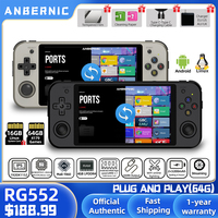 RG552 Anbernic Retro Video Game Console Dual Systems Android Linux Pocket Game Player Built in 64G 4000+ Games