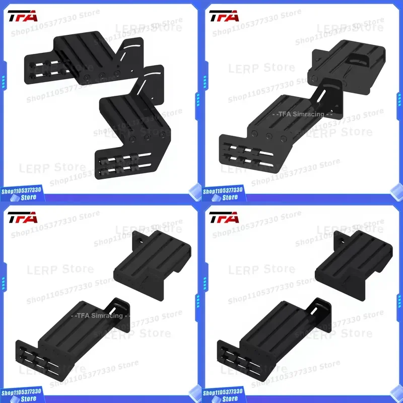 Heavy Duty Steel Adjustable Pedal Emulator Mounting Panel for Steering Wheel Aluminum Alloy Bracket Compatible with Major