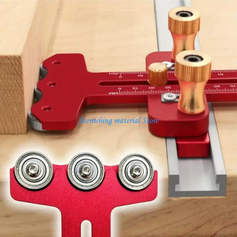 

Y5GD Woodworking Thin Rips Table Sawer Jig Guide Tool for Router or Band Sawer Cutting Ripping Chair Slates, Cabinet