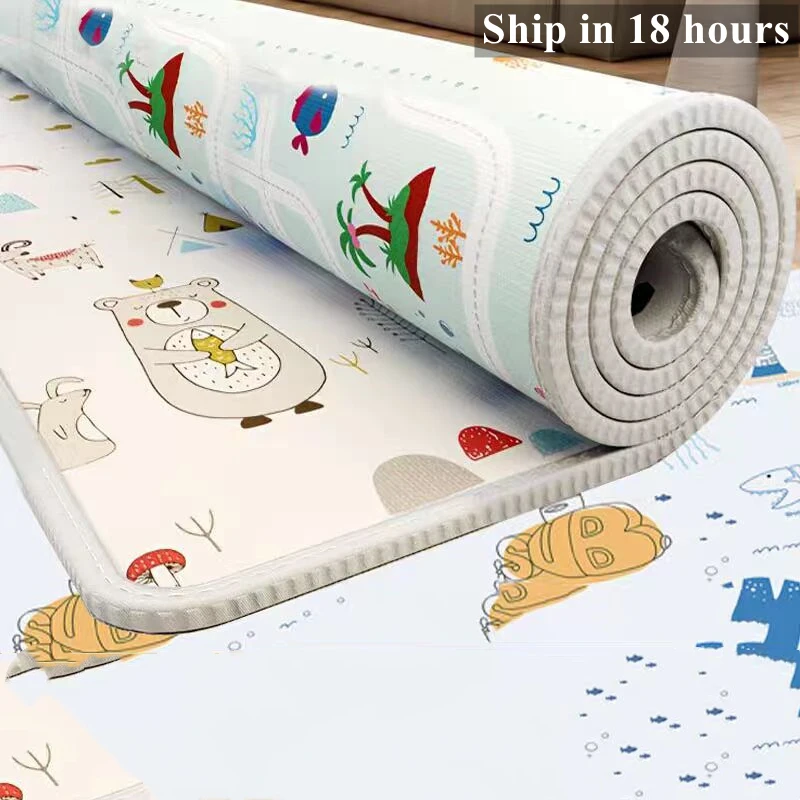 5 Size Options Thick 1/0.5cm Baby Play Mat Non-Toxic Educational Children's Carpets in The Nursery Kids Rug Activitys Games Toys