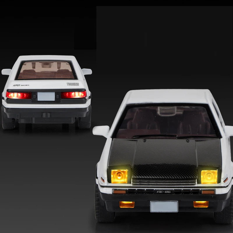 1:36 Initial D AE86 Alloy Car Models Toys Metal Diecast Initial D Exquisite Workmanship Car With Pull Back Toys For Kids Gifts