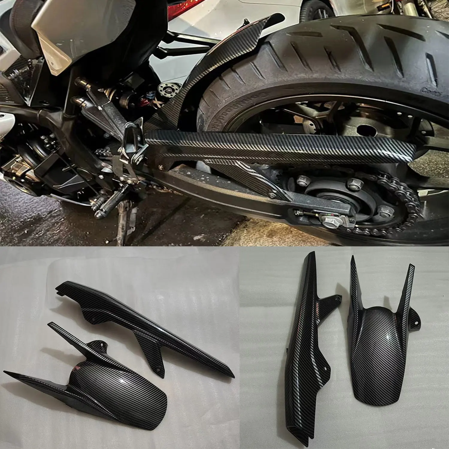 For Honda CBR650R CBR 650R CB650R 2024 2025 2026 Motorcycle Rear Fender Hugger Cover Rear Mudguard Guard Chain Guard Fairing