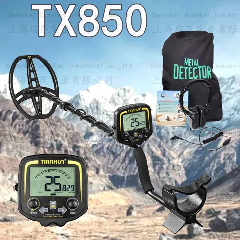 

TX-850 Underground Metal Detector High Precision Treasure Hunting Instrument Outdoor Handheld Archeology