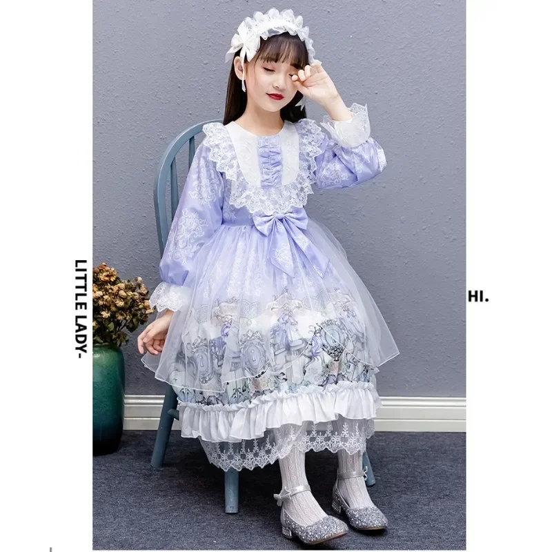 فستان الأميرة لوليتا للفتيات ، فستان خيالي ، عيد الهالوين ، حفل الكرنفال ، التانغو ، الكرة ، تأثيري ، هدايا عيد الميلاد