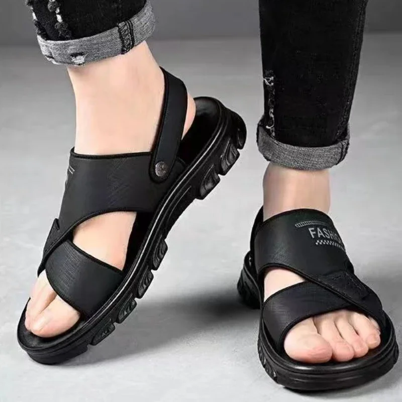 

Пляжная мужская обувь, дышащая в Добро пожаловать, Новое поступление, скидка, дизайн Eva Barefoot, 2025 г., высокое качество, японская покупка, мужские сандалии