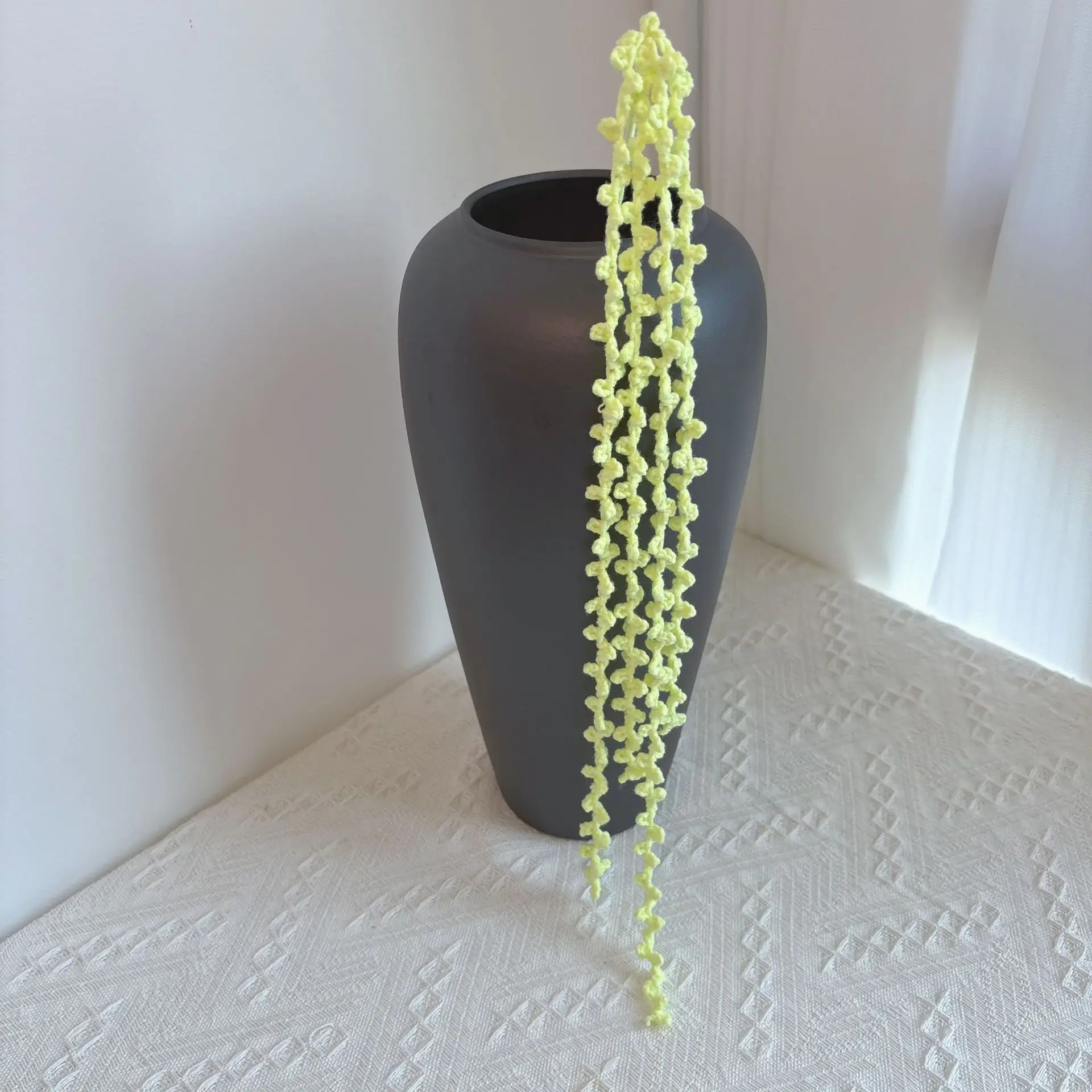 Gehäkelte Wisteria-Quaste, hübsche gestrickte Blume zum Aufhängen, handgewebte Quastenblume, Hochzeits- und Partydekoration, Foto-Requisite – Detail 6