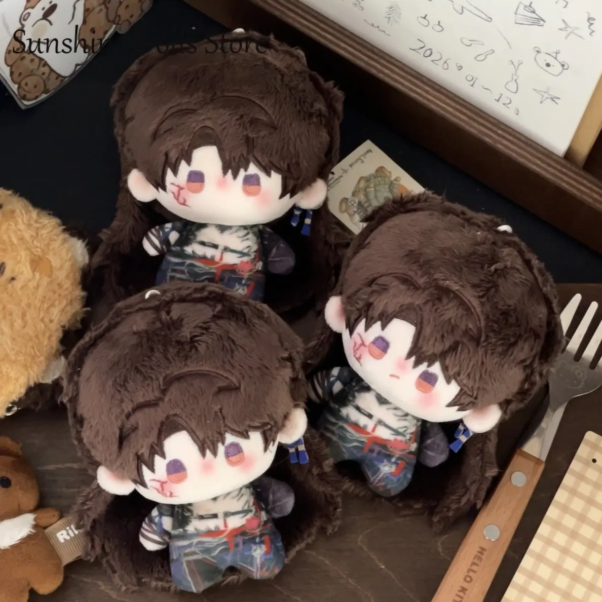 

Милая плюшевая кукла-подвеска из серии Love and Deepspace Caleb: Аниме-игрушка в виде морской звезды, кавайная аниме-кукла для косплея