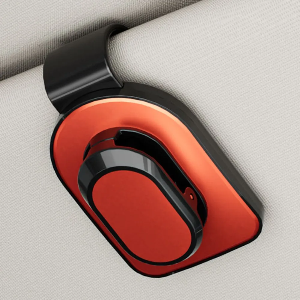 

Convenient Clip-on Auto Sunglasses Holder Stable with Sponge Eyeglass Hanger Plastic Press Car Visor Accessory Truck