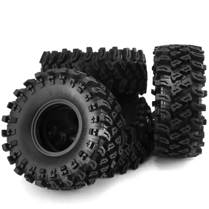 4 Stück 136 mm 2,2 Zoll Gummireifen für 1/10 RC Crawler Car Axial SCX10 Pro Wraith Capra RR10 Trxs TRX4 YK4082