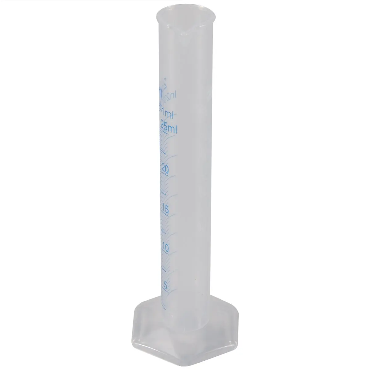 【SPOR】 Measuring Cylinder Plastic Graduated Tube Tool for Lab(25Ml)