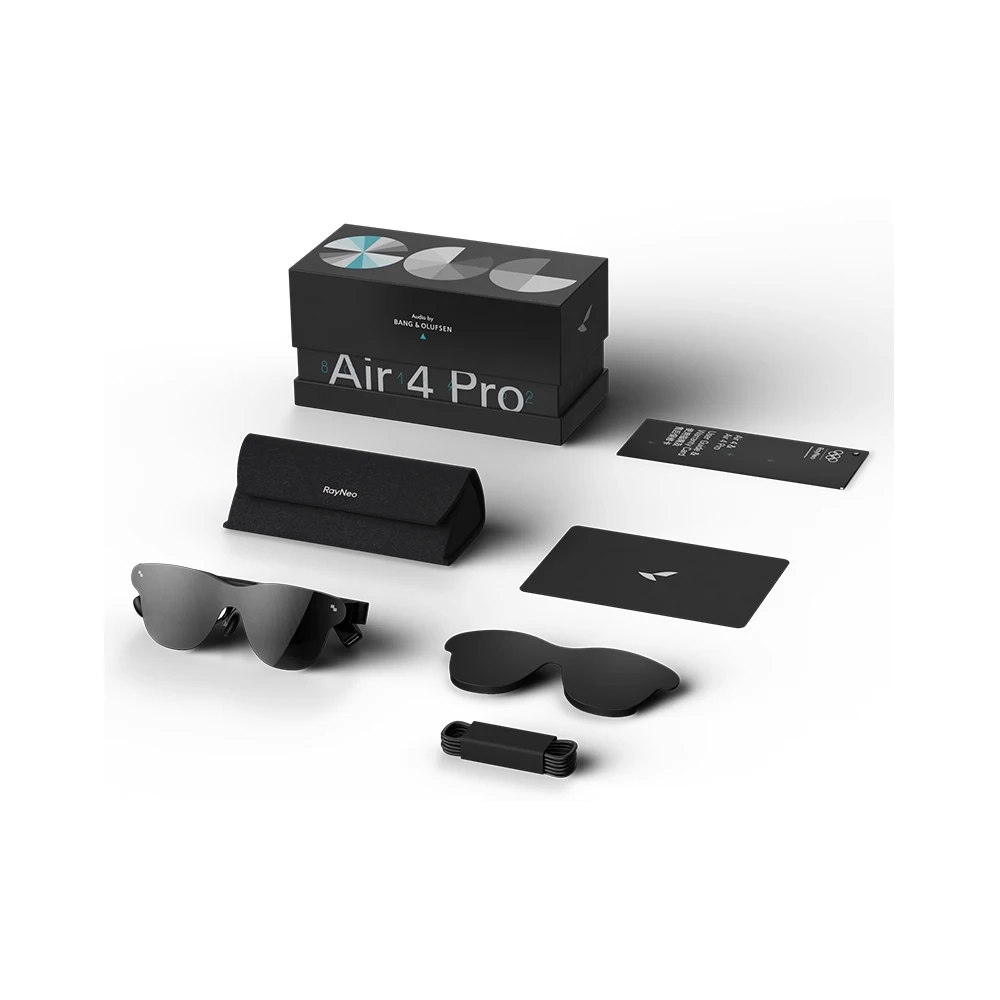 نظارات Rayneo Air 4 Pro 3G التي يتم التحكم فيها بالصوت - مقاومة للماء IPX-5، كاميرا 4K، ملاحة بدون استخدام اليدين، خفيفة الوزن، سماعة الرأس #2