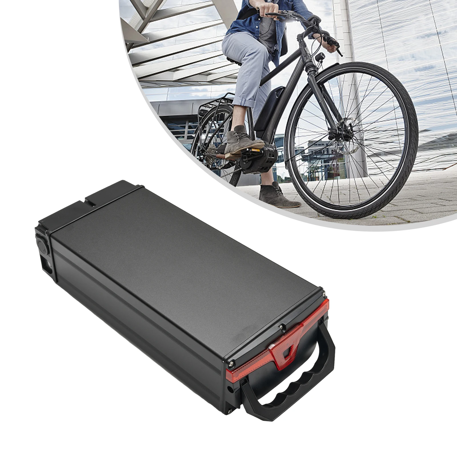 Electric Bicycle Battery Box Ebike 1865/21700 Large Capacity Holder Case With Charging Socket Output Port Cycling Accessories