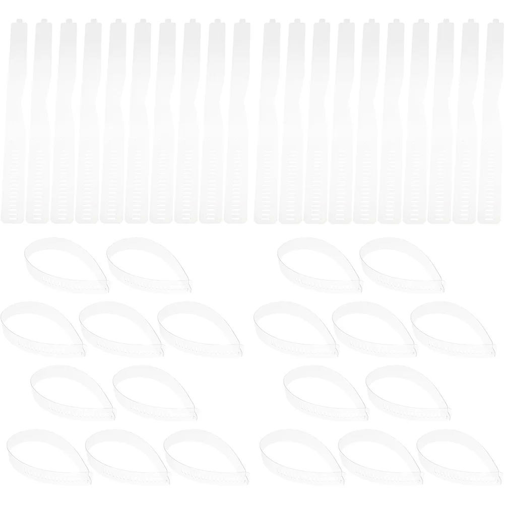 60 قطعة شرائط طوق شفافة بولي كلوريد الفينيل قابل للتعديل طوق القميص دعم دائم البلاستيك يبقى للرجال النساء بلوزة تحديد الإمدادات #2