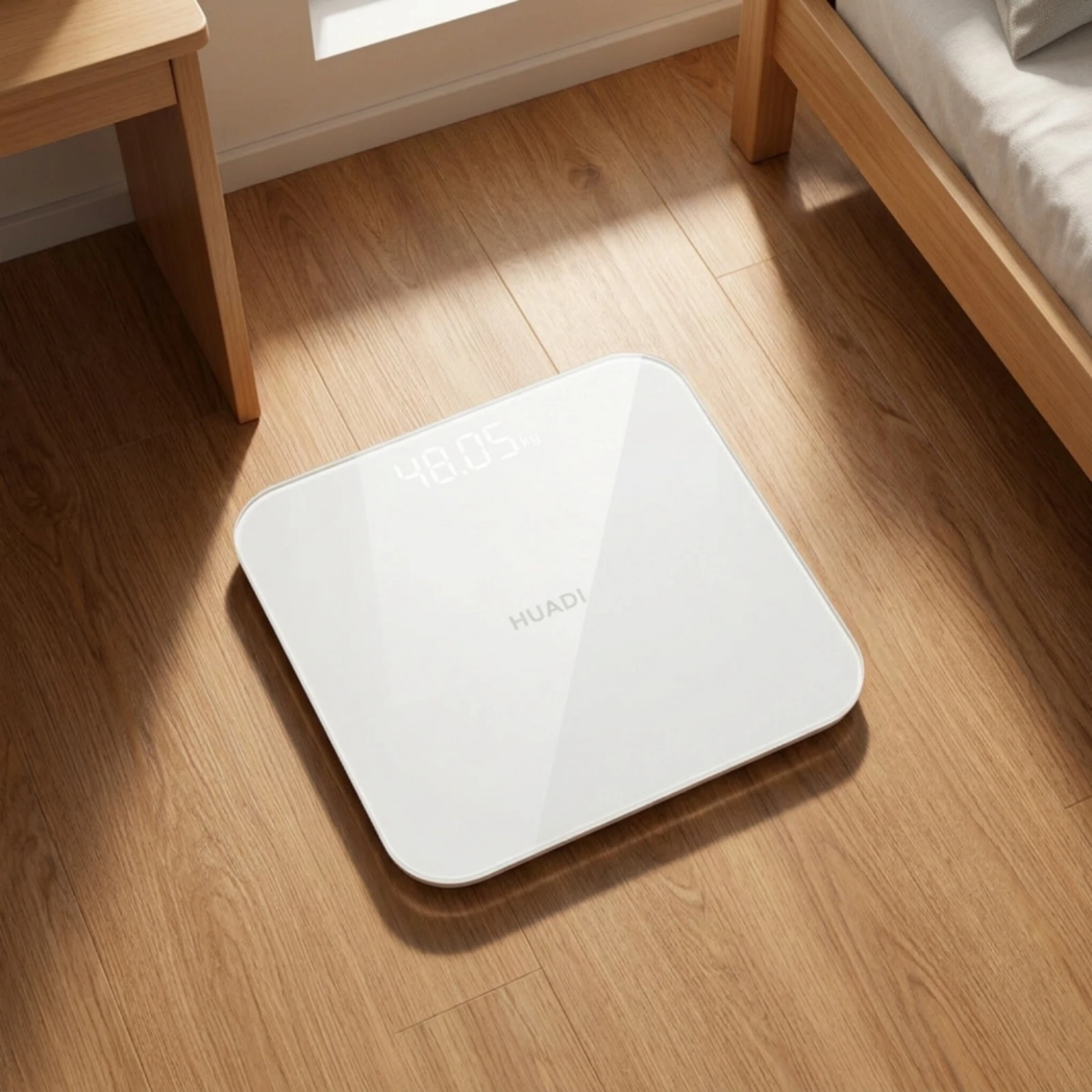 Digital Body Weight Scale Slim Digital Bathroom Scale Bathroom Weighing Machine Minimalist Easy-to-Read for Dorm Room, Home Gym