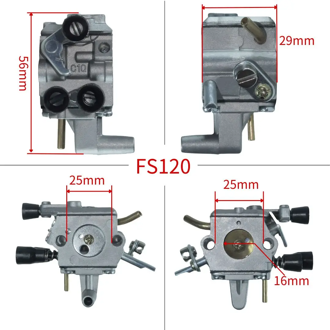 For Stihl FS120 FS200 TS200 FS250 FS250R FS300 FS350 FR350 Trimmer Carb C1Q-S51 C1Q-S82 C1Q-S83 C1Q-S162 ZAMA Mower Carburetor