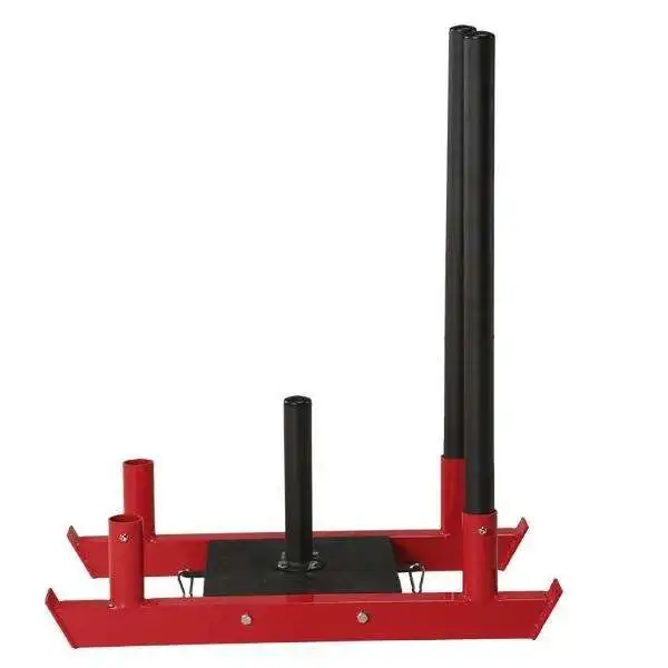 High Quality  Gym Equipment Training Power Gym Sled Prowler Weight Plate Sled Red and Black with Belt