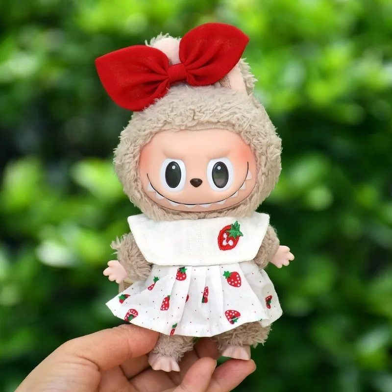 

Raab 15cm/17cm doll dress sitting party strawberry vest skirt fashion with princess cute baby dress blind box girls toy toy