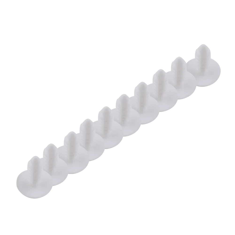 60pcs 5mm Plastic Rivet Fasteners Door Trim Clips White For Car (A01 White) For Car Fender, Bumper, Door Side Skirt Plastic Clip