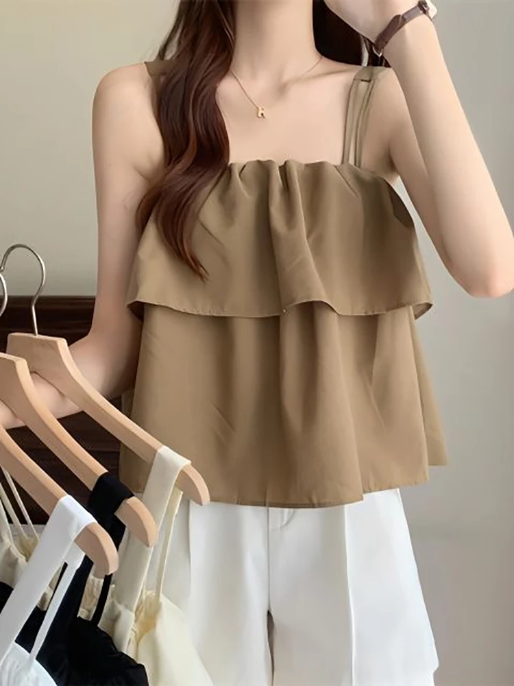 

Летняя женская верхняя одежда больших размеров: Свободный топ-майка двусторонней носки из смесового полиэстера и хлопка для повседневной носки