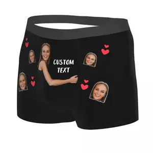 Boxer -Shorts atmungsaktive Männer, personalisiertes personalisiertes Foto, lange Kleidung, atmungsaktiv 8 Hauptverkauf Calcinha Ja Daddy - №4