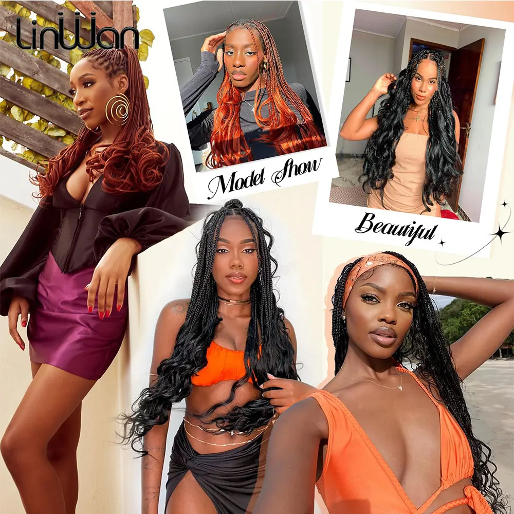 الفرنسية مجعد تجديل الشعر 22 بوصة الاصطناعية مجعد تجديل الشعر قبل امتدت فضفاض متموج الضفيرة تجديل وصلات شعر للنساء #6