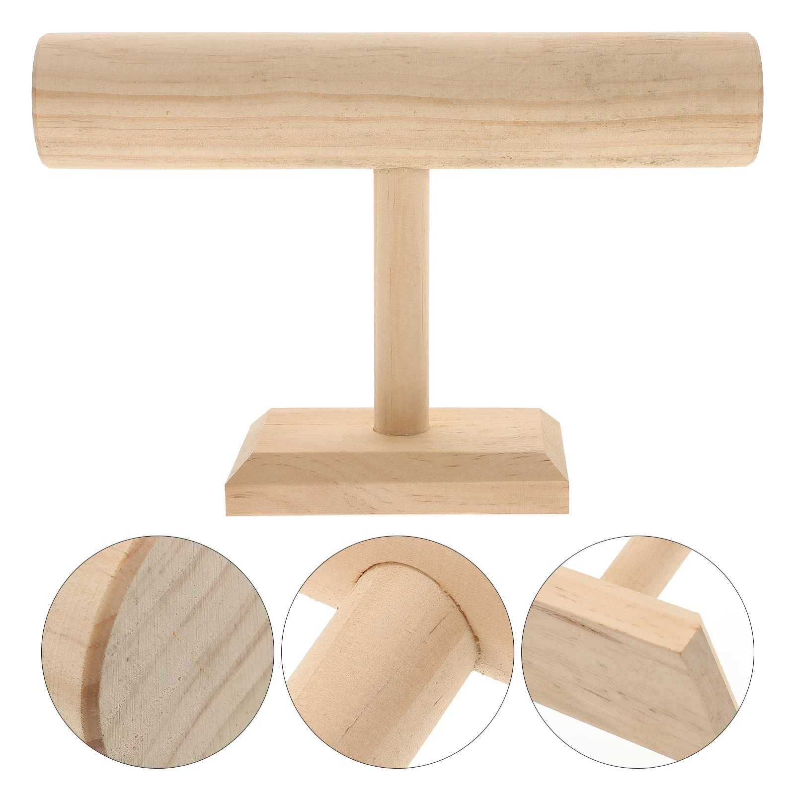 

Wood Bracelet Organizer Watch Display Rack Desktop Jewelry Storage Stand Earrings Necklace Holder Necklace Holder Display
