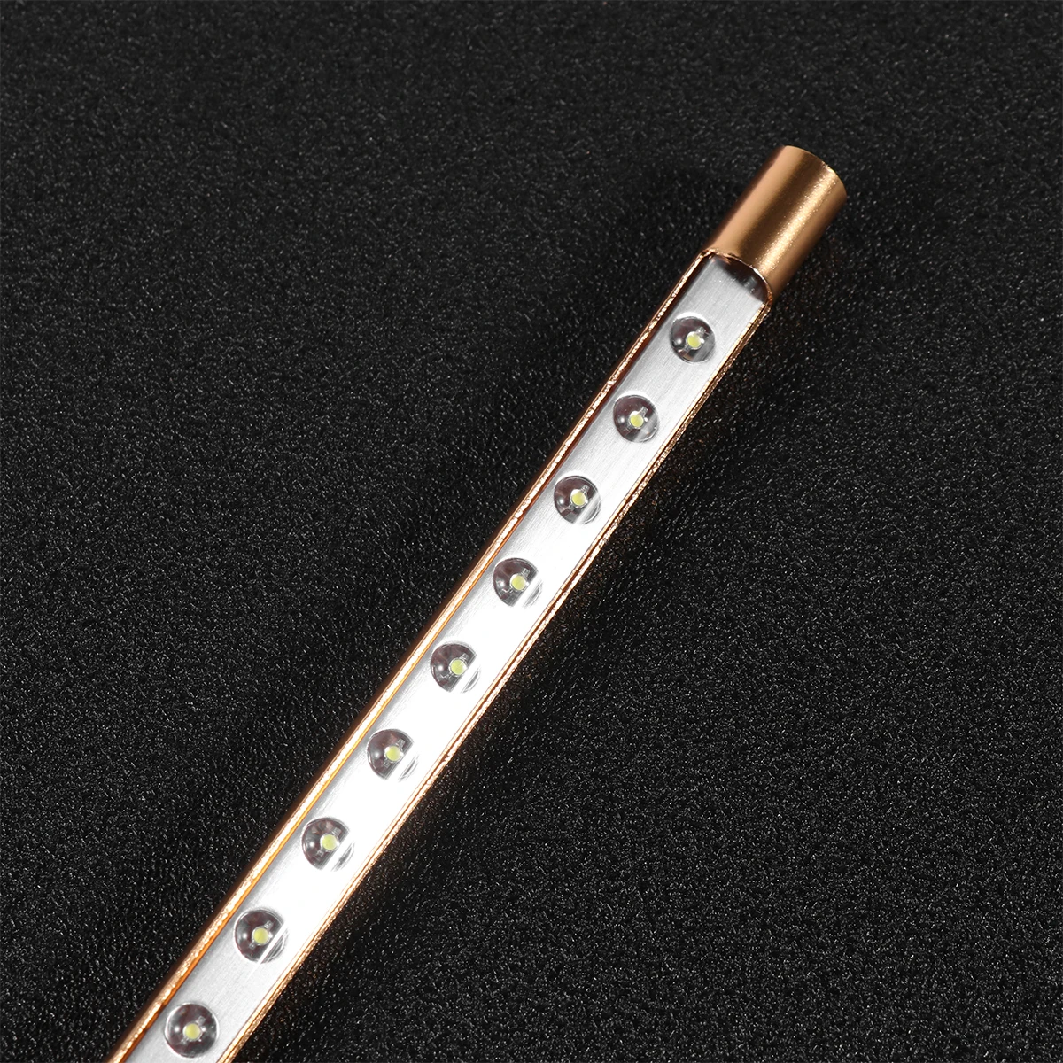 

Keyboard Lamp Laptop USB Light Small Table Eye Protection Golden 360 Degree Rotation Flexible Metal Bellows No External Power