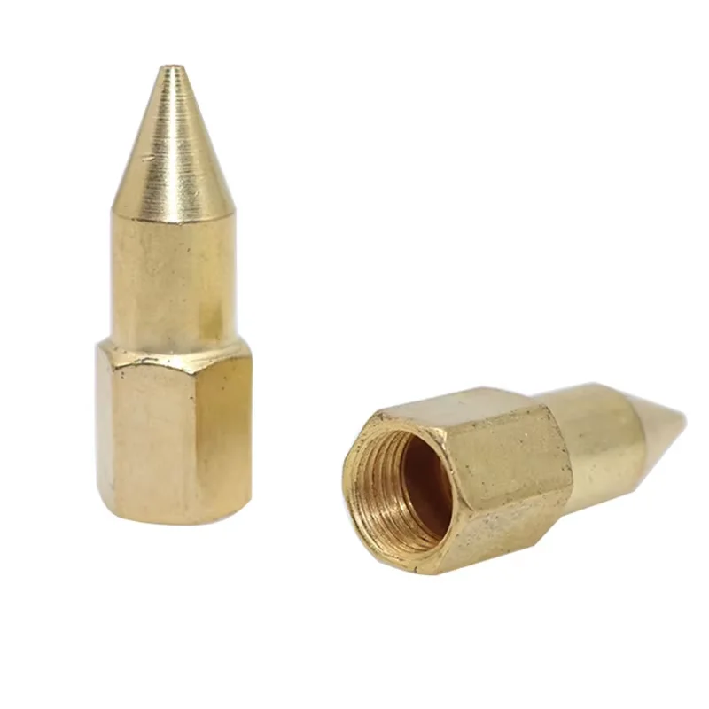 Universal Grease Gun Needle Nozzle Brass High Pressure Injector Tip for Manual Grease Gun Copper Fitting