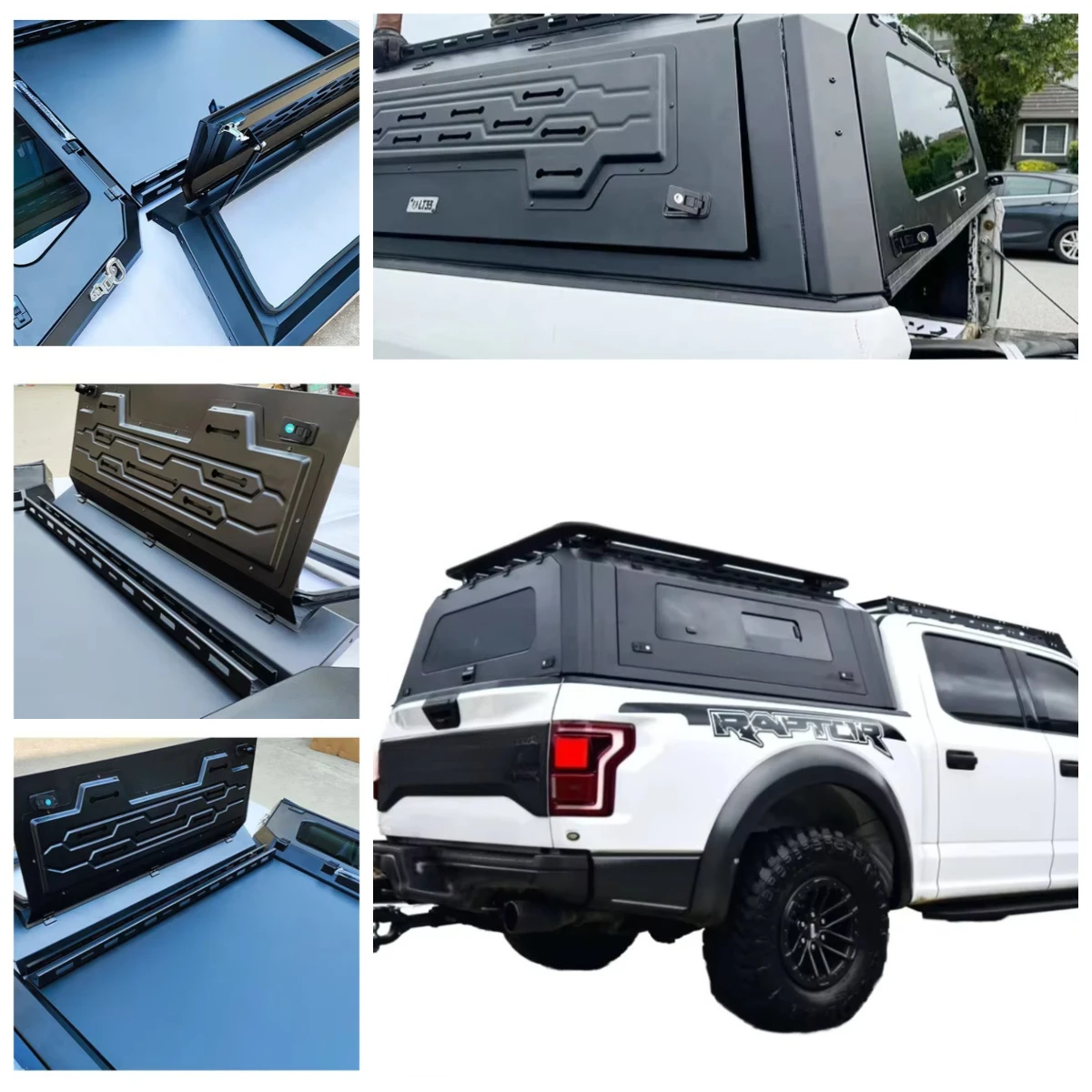 

Flying Wing Quality Alloy Pickup Hardtop Truck Canopy ForRanger Raptor Camper Shell No Drill