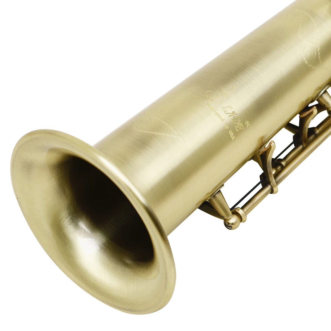 SLADE سوبرانو الساكسفون Bb النحاس الجسم مستقيم ساكس برو ساكسفون آلات النفخ الخشبية مع أجزاء الملحقات #6