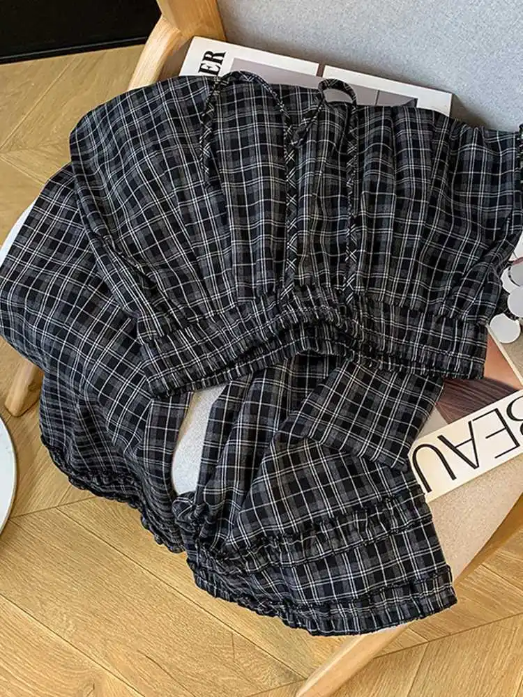 Pantalon plissé en soie glacée pour femmes, pantalon d'été fin, sensation paresseuse, défilement décontracté, loisirs, drapé, Protection solaire, jambes larges