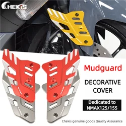Chekis Is Suitable for 2020-2024 Yamaha Nmax125 Nmax155/160 Motorcycle Modified Front Wheel Fender Protective Cover Front Water Shield Decorative Cover Aluminum Alloy