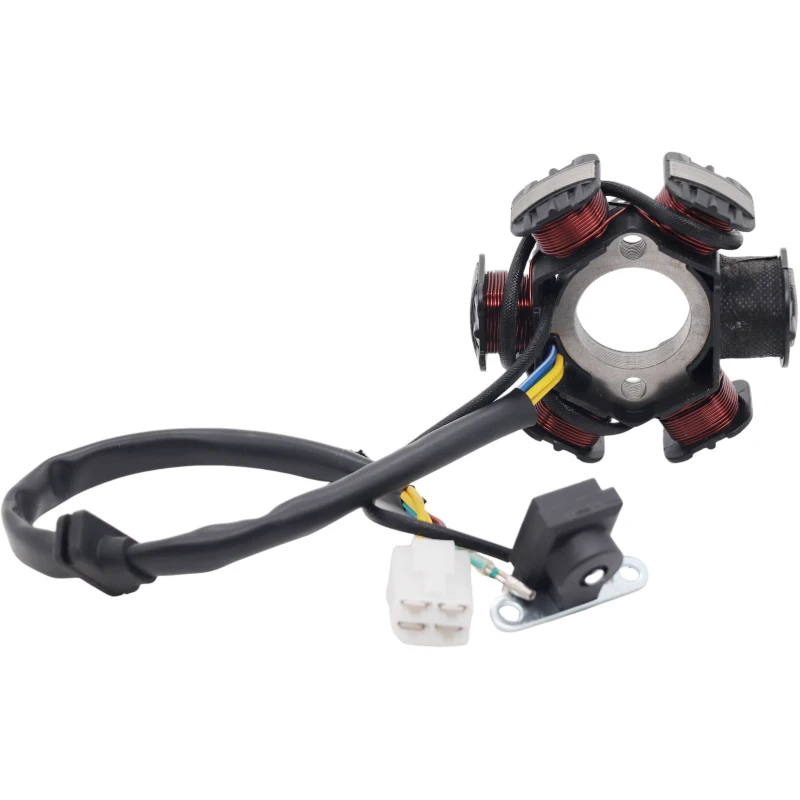 

C100-6 Motorcycle Generator Stator Coil 6 Pole 5 Copper Wire Magnetic Half Wave Full Wave Full DC C100 DY100 Moto Accessories