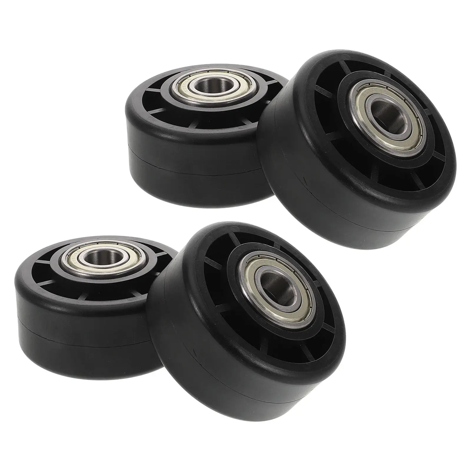 4Pcs Gym Roller Wheels Heavy Duty Fitness Equipment Replacement for Treadmills Exercise Bikes Smooth Quiet Swivel Transport