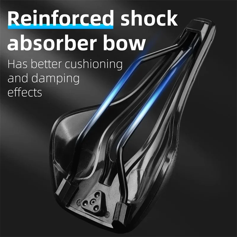 

WEST BIKING Lightweight Road Bike Seat Short Nose Racing Bicycle Saddle Hollow Breathable Painless Triathlon Cycling Saddle