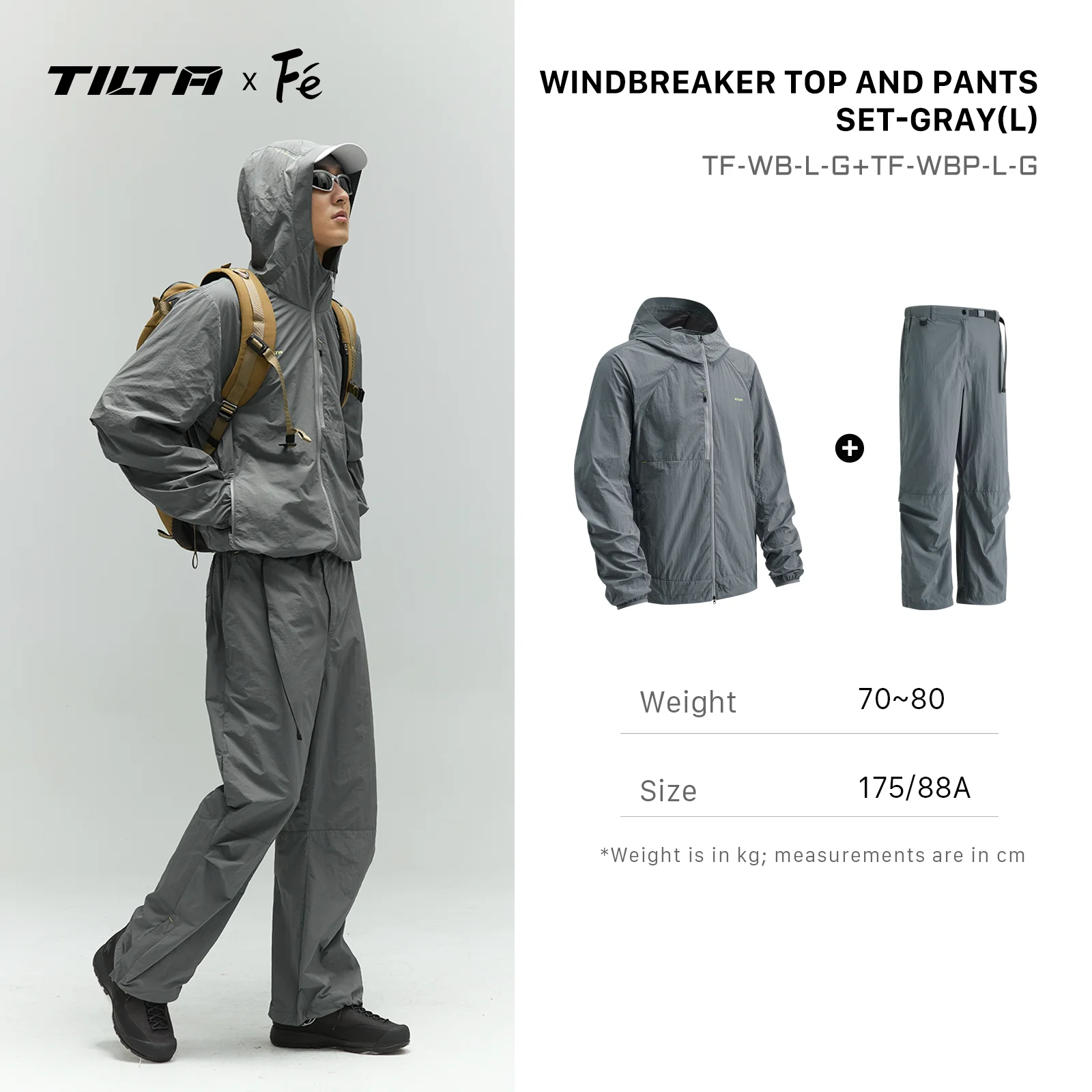 TILTA Fe design Zonbescherming Windjack Broekenset Outdoor Schietjas Kleding Sneldrogende huid Windjack Anti-UV-jas