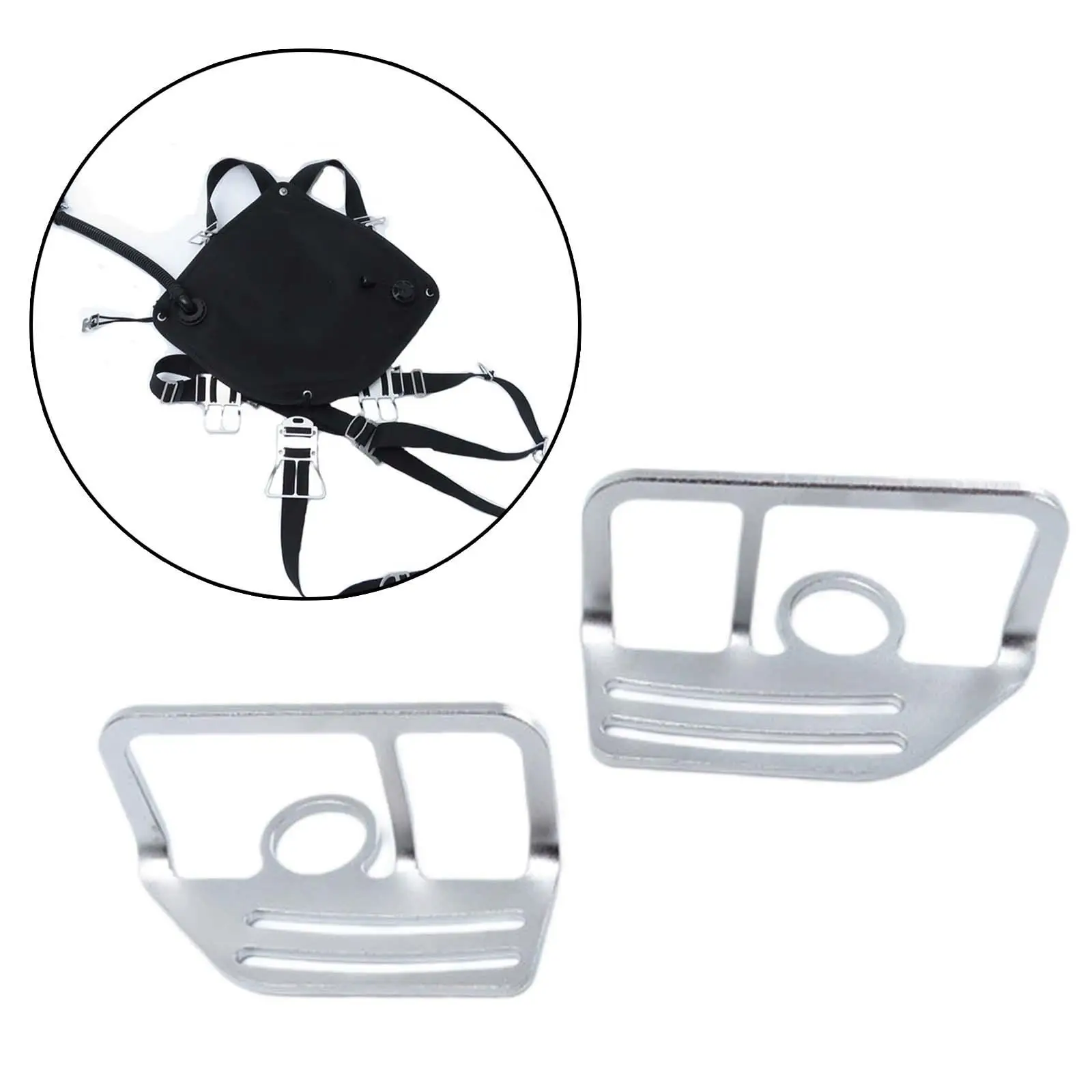 

2Pcs Tech Weight Belt Keepers BCD Accessories Dive Gear Weight Belt Holders