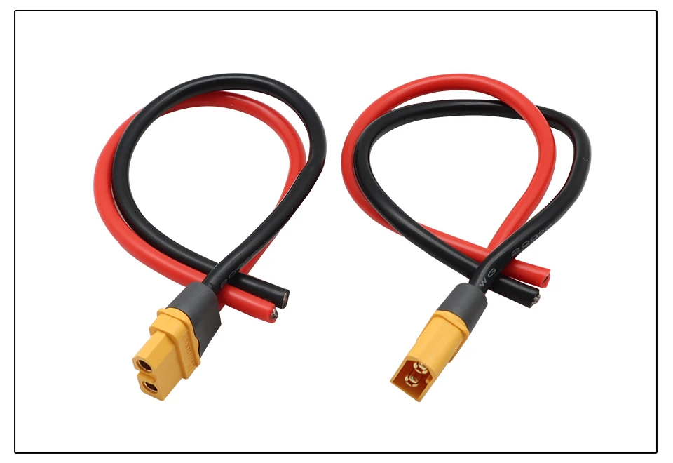 OMCH XT60 12/14AWG XT90 10AWG Stecker und Buchse Batterieanschluss mit Silikonkabel für RC-Flugzeug Lipo-Akku Drohne Auto – Detail 10
