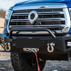 For Great Wall Poer Gwm Poer 2020-2025 Car Competitive Bullbar Bumper With Lamp Automobile Vehicle Modified Parts Accessories