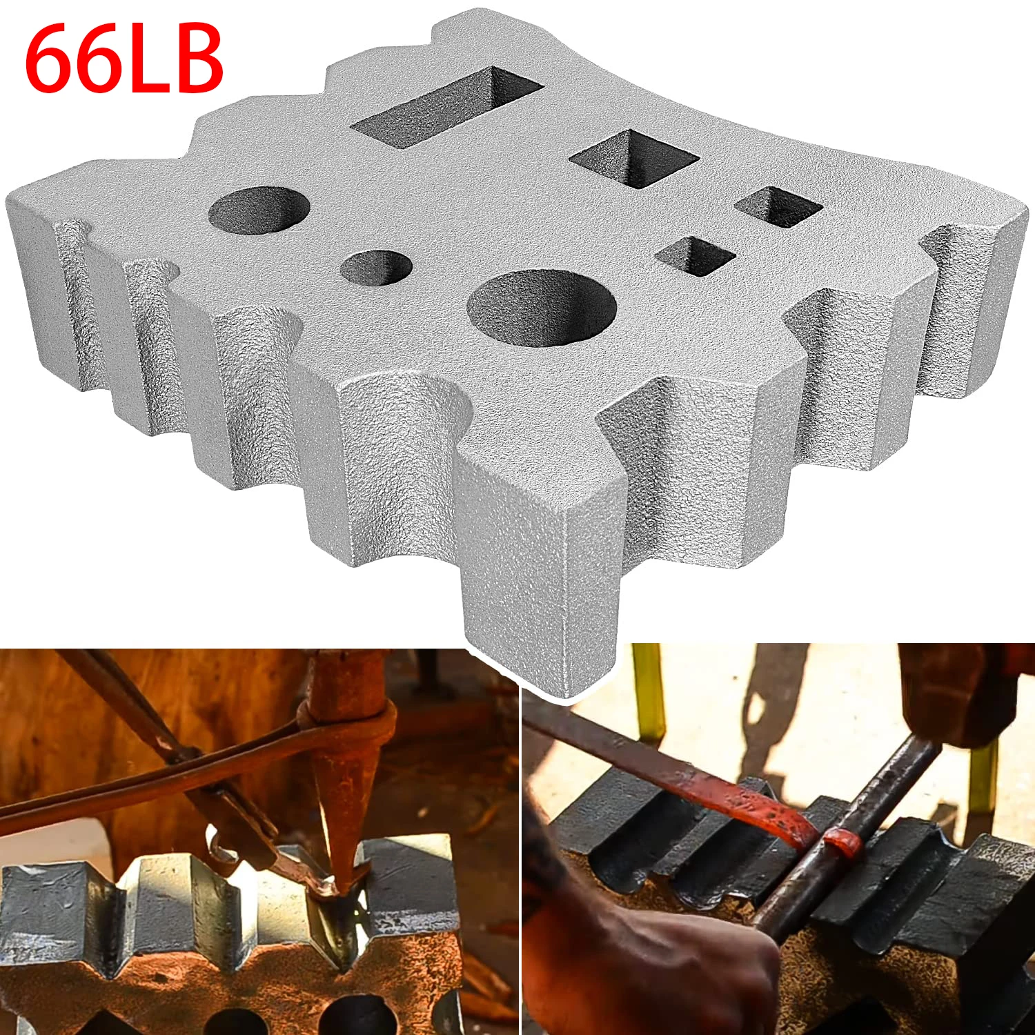 

TML 66LB Swage Block for Blacksmith Metal Bending & Sphere Shallow Dome Shape Oval Forming Block Swage Dapping