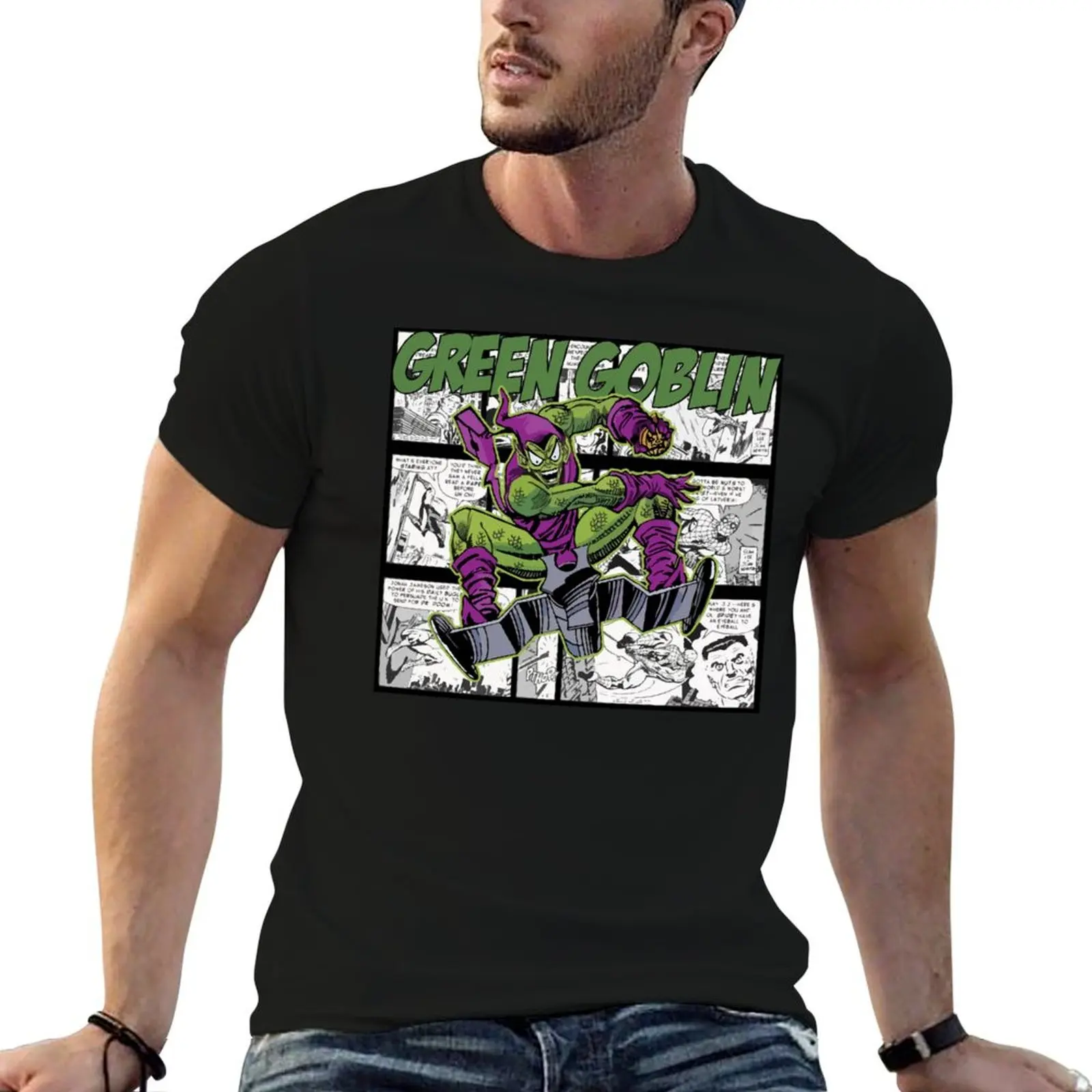 

green goblin T-Shirt t shirts for man graphic funny t shirt for man 100 percent cotton T-Shirt