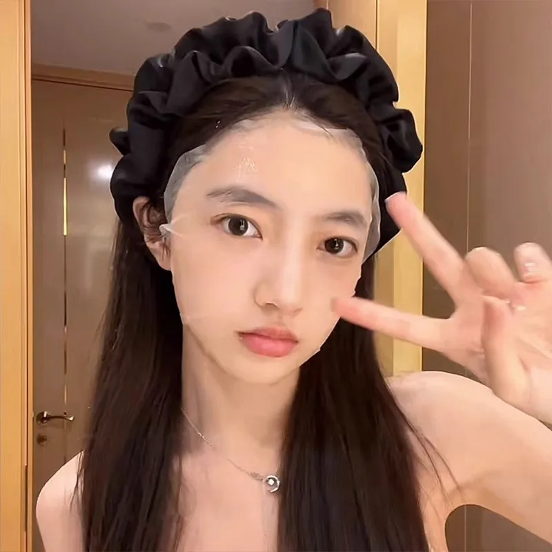 

Faionable Bla плиссированная повязка для волос, женская повязка для волос с высокой линией лица, повязка для волос, головные уборы, заколка для волос, модная новинка 2023