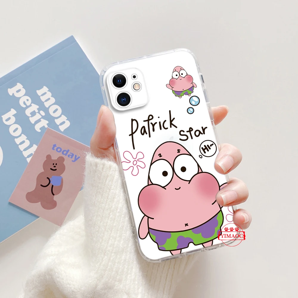 R3 Bob Esponja SquarePants funda blanda para Redmi 6 6A 7 7A 8 8A 9 9A 9C 9T 10A 10C S2 K40 Note 5 Pro 9S 11