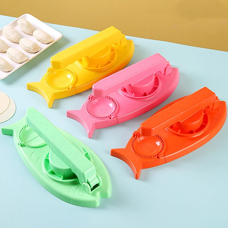 2 In1 Dumpling Maker Mold Machine Kitchen Dumpling Making Tool pasta Skin artefatto premendo Molder Wrapper Presser gadget Bake