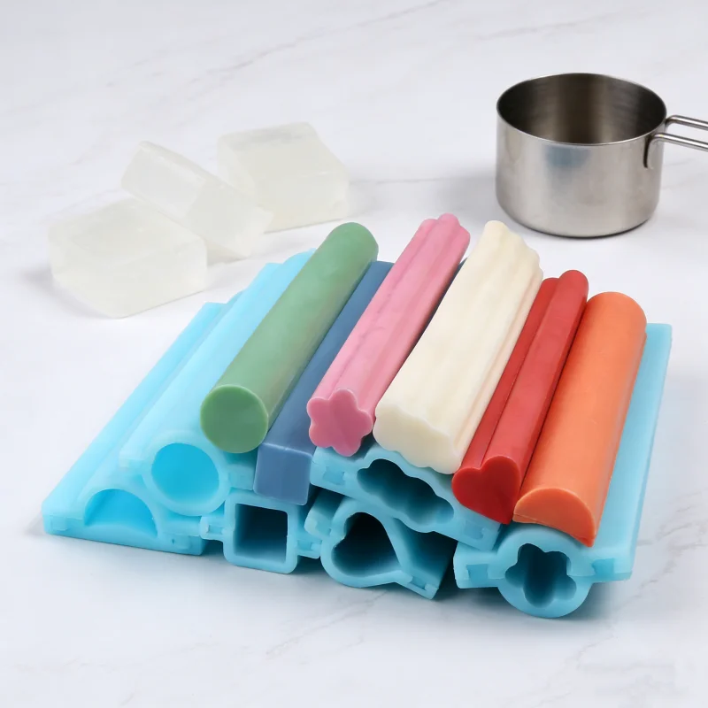 Quality Soap Making Kit - Cetakan Tabung Sabun Silikon Warna Biru