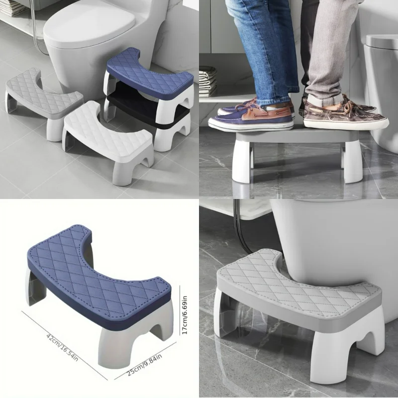 

Waterproof Squatty Potty For Adults - Ergonomic Toilet Foot Stool, Non- Bathroom Ottoman