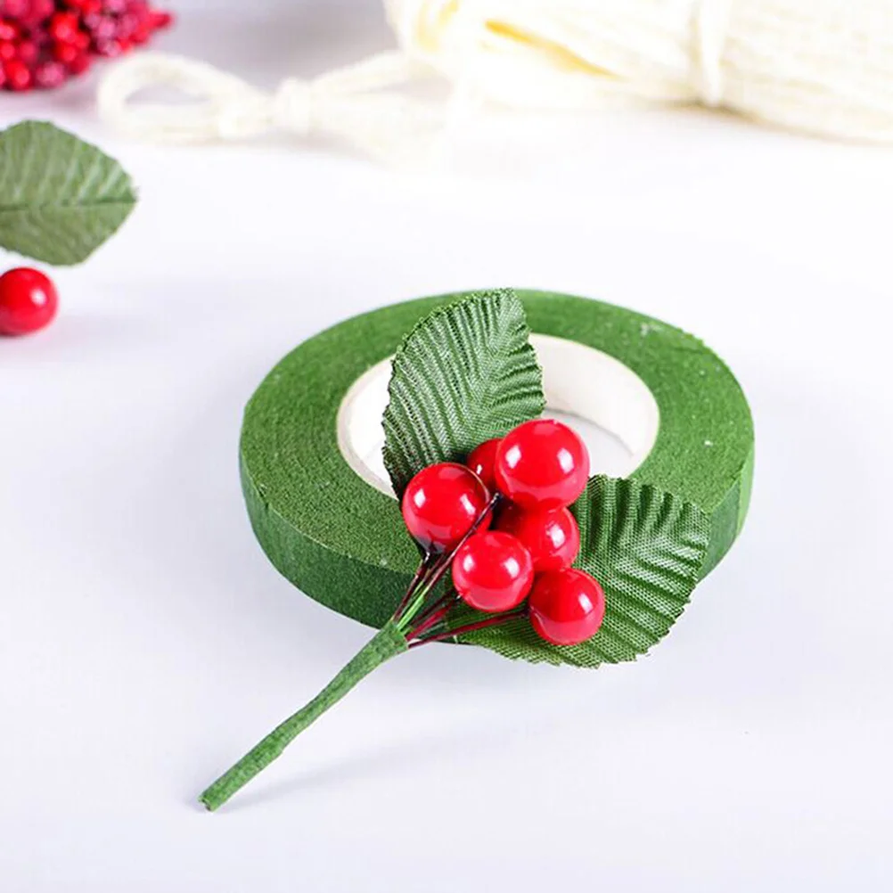 

100Pcs Premium Quality Artificial Cherries Christmas Party Home Berry Ornament 12Mm Artificial Berries Fake Berries