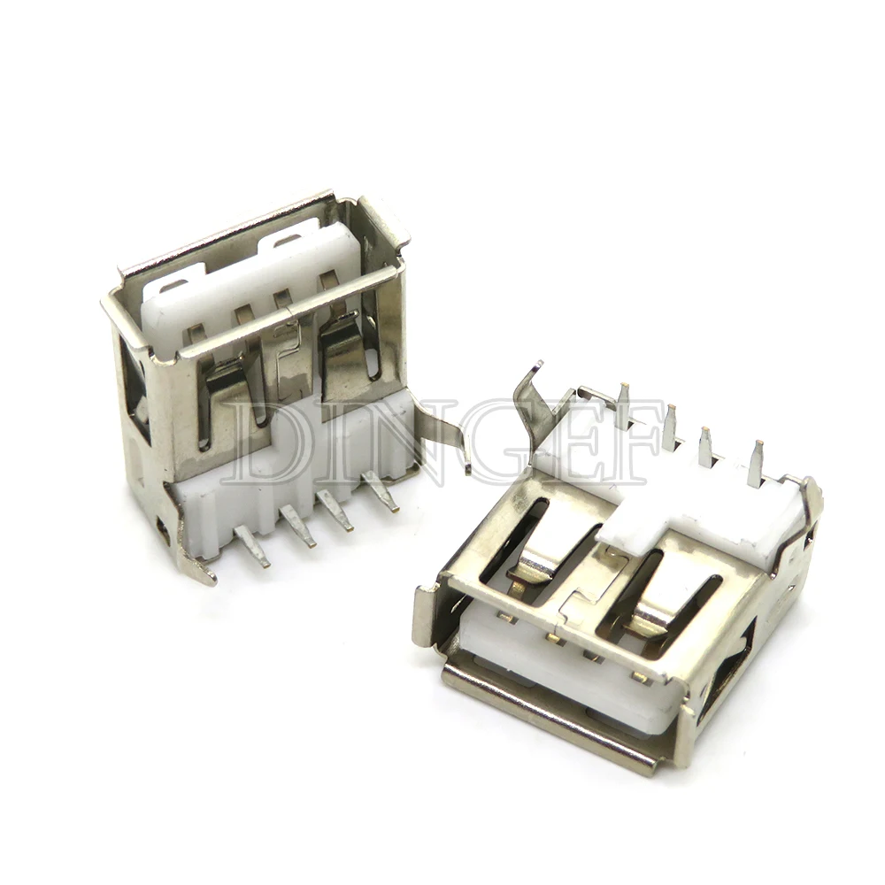 5 قطعة USB نوع A منفذ قياسي أنثى لحام الرافعات موصل PCB المقبس USB-A USB-B نوع